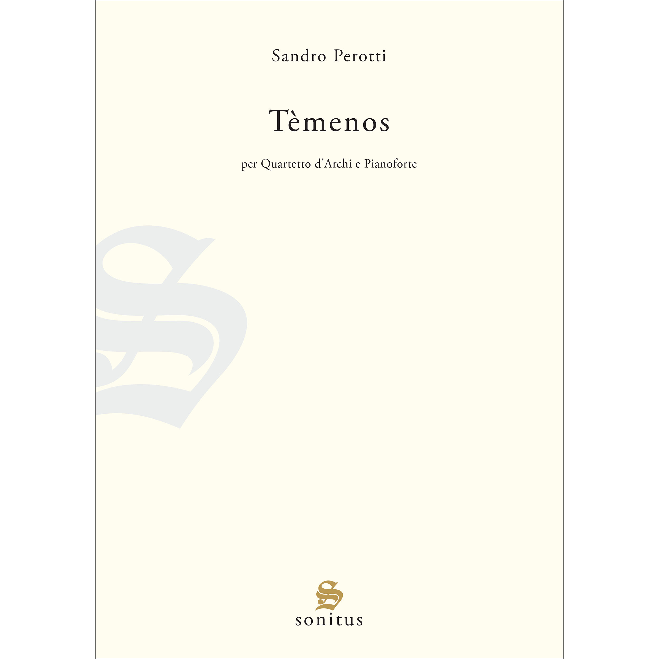 Tèmenos - Sandro Perotti