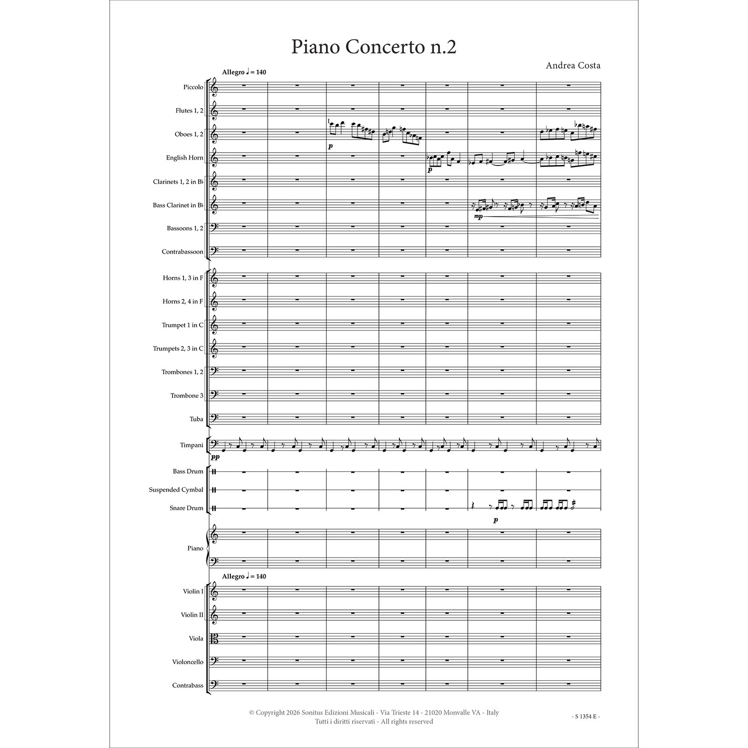 Piano concerto n. 2 - Andrea Costa - immagine 3