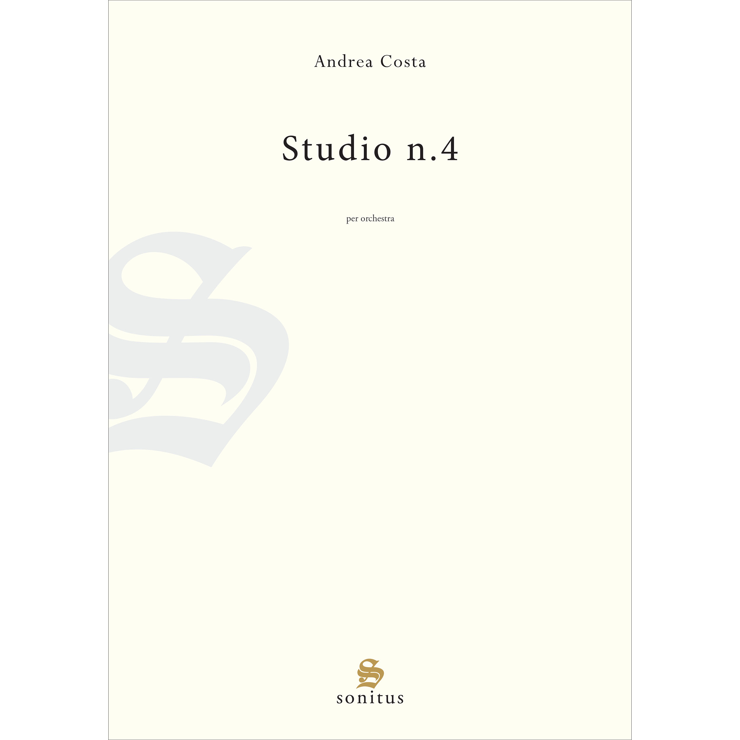Studio n. 4 - Andrea Costa