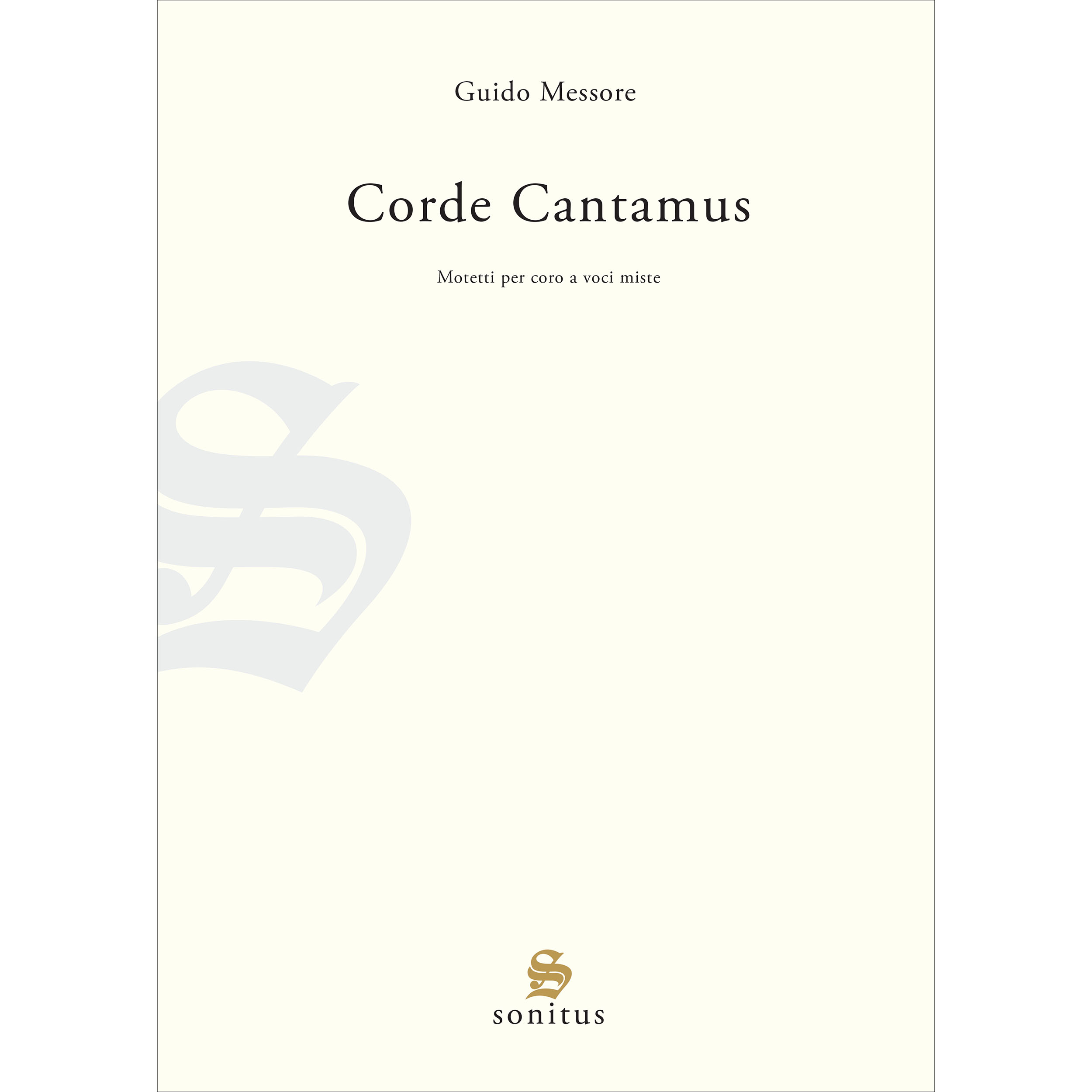 Corde Cantamus - Guido Messore
